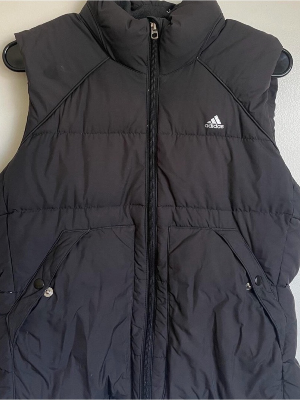 adidas Black Quilted Puffer Vest